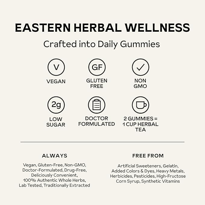 De-Stress Gummies with American Ginseng, Turmeric, and Goji - Assist with Stress Relief & Mood Boost, All-Natural Relaxation, Low-Sugar, 45 Vegan Gummies, Passion Fruit (Pack of 1)