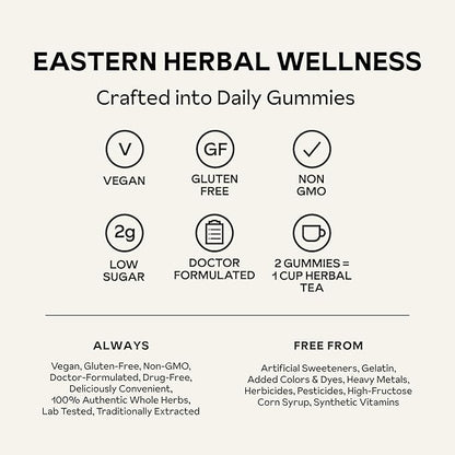 De-Stress Gummies with American Ginseng, Turmeric, and Goji - Assist with Stress Relief & Mood Boost, All-Natural Relaxation, Low-Sugar, 45 Vegan Gummies, Passion Fruit (Pack of 1)