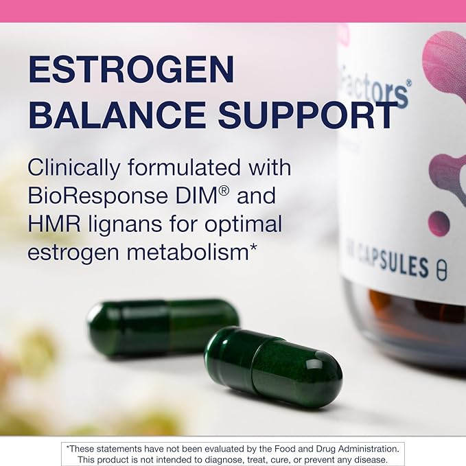 Metagenics EstroFactors - Estrogen Metabolism & Detox Support with Beta-Carotene, Curcumin & Phytonutrients - Supports Women's Health, Heart & Menopause Relief* - Non-GMO Gluten-Free - 60 Tablets