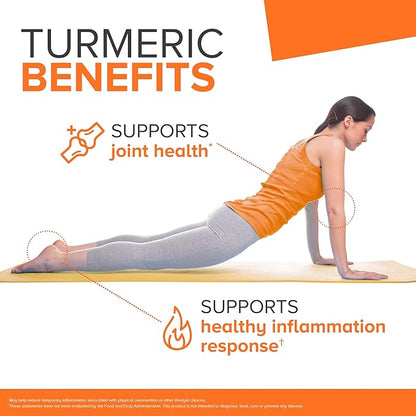 Qunol Turmeric Curcumin Capsules, 1000mg Extra Strength Supplement, Patented Hydro-Soluble Technology, Alternative to Turmeric Curcumin with Black Pepper, 60 Veggie Capsules