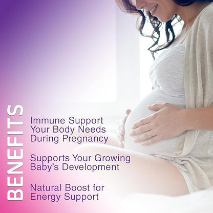 Prenatal Vitamins for Women - Pregnancy Vitamins Gummies with Folic Acid, Vitamin A, C, D3, B12, B6 - Prenatal Multivitamin Gummy for for Fetal Support, Pregnant & Nursing Women - 60 Gummies
