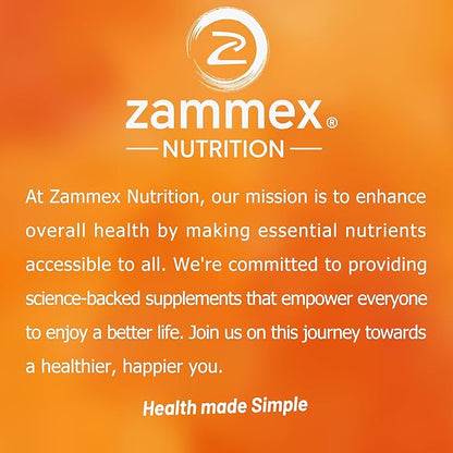 Zammex 100% Grass-Fed Beef Bone Broth Protein Powder, 18G Protein, Hydrolyzed Collagen Peptides Type 1&3, Supports Healthy Skin, Nails, Hair, Joints, Non-GMO, Gluten Free, Paleo & Keto Friendly