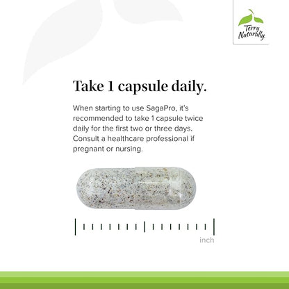 Terry Naturally SagaPro Bladder Health - 100 mg Angelica Archangelica, 60 Vegan Capsules - Bladder Strength & Function Support for Men & Women - Non-GMO, Gluten-Free - 60 Servings