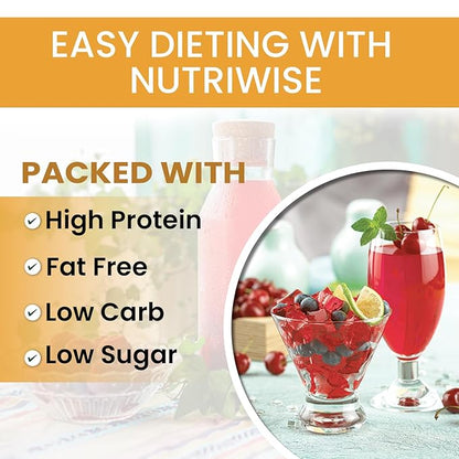 ProtiWise High Protein Diet Drink Mix | Berry Blast | Meal Replacement for Weight Loss and Hunger Control | 15 grams Protein, Low Calorie, Low Fat, Sugar-Free, Keto Friendly | 7/Box