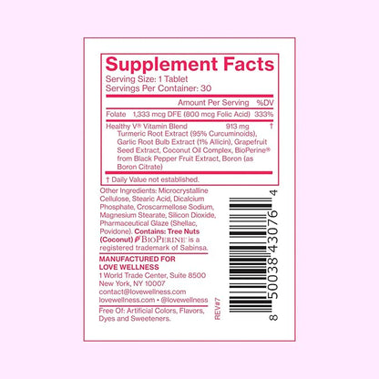 Love Wellness Good Girl Probiotics and Healthy V Vitamin | Womens Wellness Duo | Womens Probiotics Supplements for pH Balance and Vaginal Health