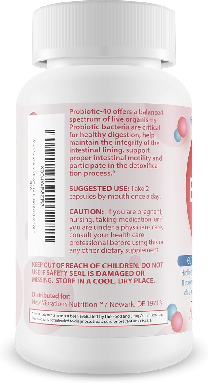 Prime Skin Biome Pro - Our Best Anti Aging Skin Supplement - Skinn & Toenail Fungus Fighter - Anti Wrinkle Pill - Reactivate Anti Aging Pills for Women & Men - Fungus Probiotic Fungal Pills