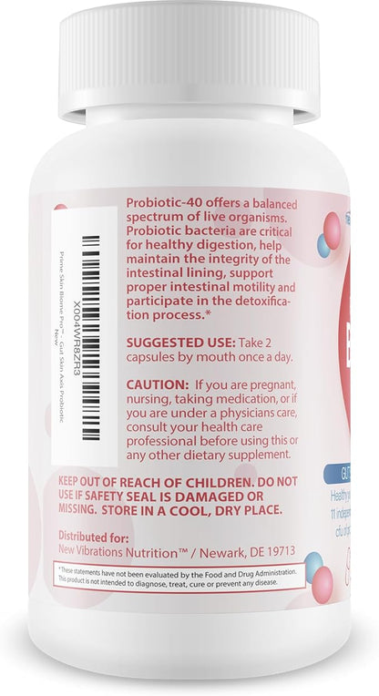 Prime Skin Biome Pro - Our Best Anti Aging Skin Supplement - Skinn & Toenail Fungus Fighter - Anti Wrinkle Pill - Reactivate Anti Aging Pills for Women & Men - Fungus Probiotic Fungal Pills
