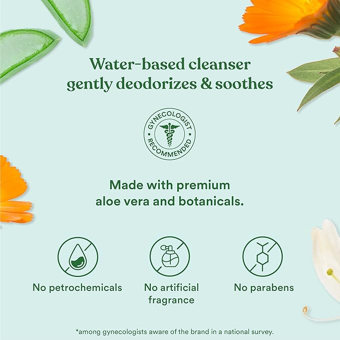 Good Clean Love Balance pH-Balanced Feminine Wipes, Supports Vaginal Health Naturally & Reduces Odor, Non-Irritating Moisturizing & Cleansing Hygiene Product Made with Organic Aloe, (60 Count)