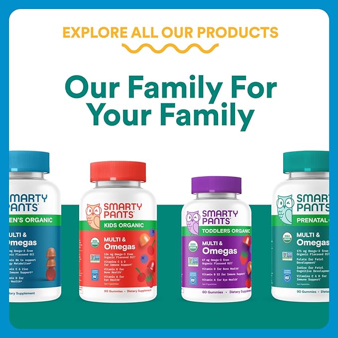 SmartyPants Zero Sugar Prenatal Multivitamin Gummies: Choline, Methylfolate, Omega 3 (ALA), Vitamin D3, C, Vitamin B12, B6, A, K, Zinc, Biotin, Gluten Free, No Sugar Alcohols, 90 Count (30 Day Supply)