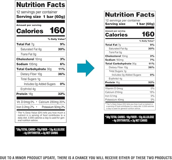 Quest Nutrition Crispy Blueberry Cobbler Hero Protein Bar, 16g Protein, 1g Sugar, 3g Net Carb, Gluten Free Protein Snack, Keto Friendly, 12 Count