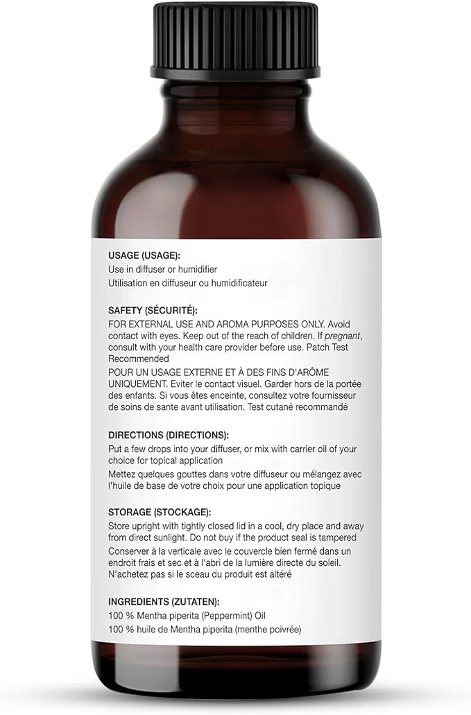 Majestic Pure Peppermint Essential Oil - 100% Pure Peppermint Oil for Aromatherapy, Massage & Topical Uses, Perfect for Diffuser & Essential Oil Diffuser - 0.3 fl. oz