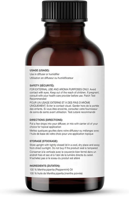 Majestic Pure Peppermint Essential Oil - 100% Pure Peppermint Oil for Aromatherapy, Massage & Topical Uses, Perfect for Diffuser & Essential Oil Diffuser - 0.3 fl. oz