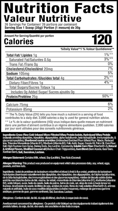 MuscleSport Lean Whey Revolution™ Protein Powder - Whey Protein Isolate - Low Calorie, Low Carb, Low Fat, Incredible Flavors - 25g protein per scoop (2lb, Dippsadoodles)