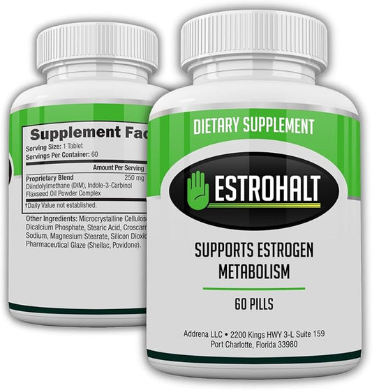 Estrogen-Blocker Supplement & Natural Anti Aromatase Inhibitor Pills for Men & Women DIM (Diindolylmethane) & Indole 3 Carbinol (I3C) Supplements for Hormone Balance