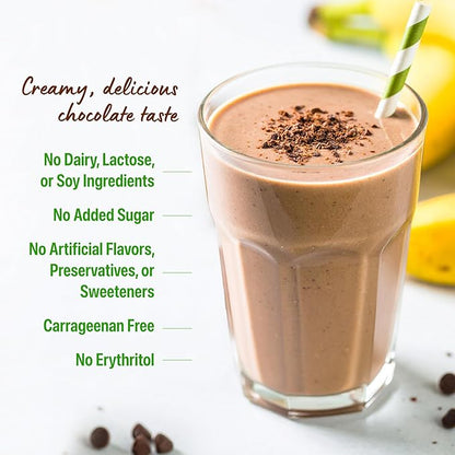 Orgain Organic Vegan Protein Powder, Creamy Chocolate Fudge - 21g Plant Protein, 6g Prebiotic Fiber, Low Net Carb, No Lactose Ingredients, No Added Sugar, Non-GMO, For Shakes & Smoothies, 2.03 lb