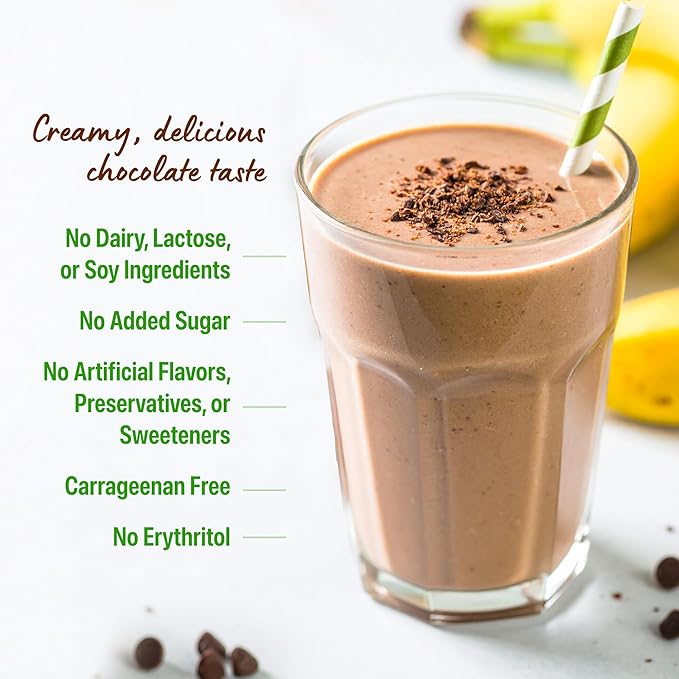 Orgain Organic Vegan Protein Powder, Creamy Chocolate Fudge - 21g Plant Protein, 6g Prebiotic Fiber, Low Carb, No Lactose Ingredients, No Added Sugar, Non-GMO, 10 Single Serve Individual Packets