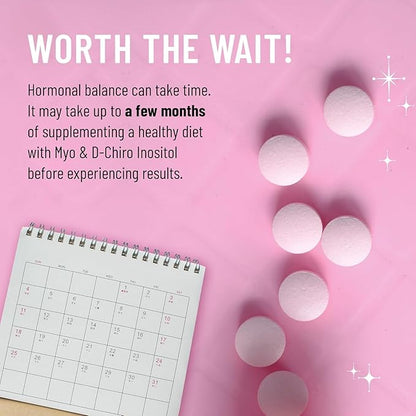 Legendairy Milk Myo Inositol and D Chiro Inositol Supplement for Women, 40:1 Ratio, PCOS Fertility Support, Hormone Balance, Sugar Free Vegan Chewable Tablets, Cherry Flavor, 90 Day Supply, Pack of 3
