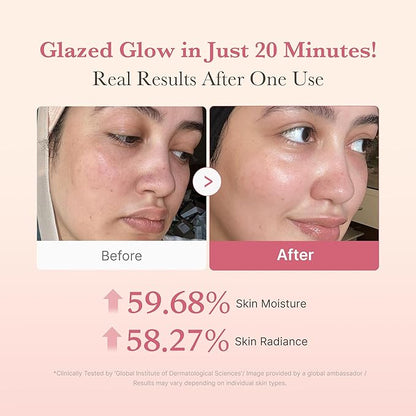 medicube Wrapping Mask Collagen Glazed Milky Glow Daytime Peel Off Mask | Quick and Easy Care with Glutathione, Niacinamide for Plumped, Hydrated & Smooth Skin | Korean Skin Care, 2.53 fl.oz