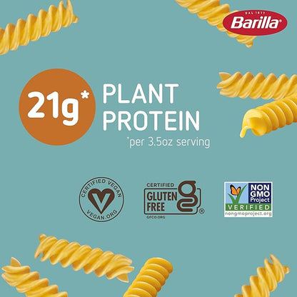 Barilla Chickpea Rotini Pasta, 8.8 oz - Vegan, Gluten Free, Non GMO & Kosher - Made with Plant Based Protein