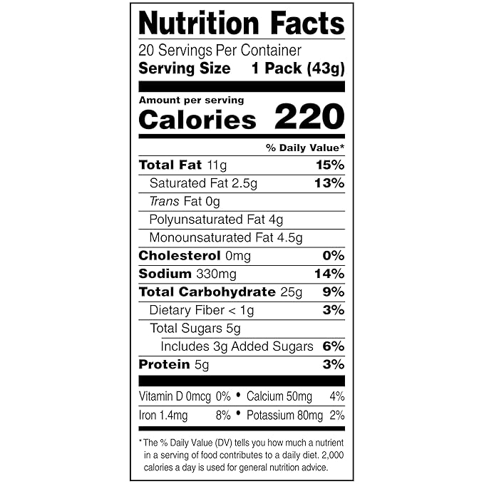 Lance Sandwich Crackers, ToastChee Peanut Butter, 20 Individually Wrapped Packs, 6 Sandwiches Each (Pack of 2)