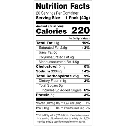 Lance Sandwich Crackers, ToastChee Peanut Butter, 20 Individually Wrapped Packs, 6 Sandwiches Each (Pack of 2)
