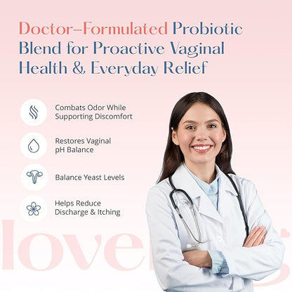 LoveBug Women's Health Rescue Vaginal Boric Acid Suppositories for Women - Fast Acting Suppository for Odor, Discharge, Yeast, and pH Balance with Coconut Oil, Hyaluronic Acid & Vitamin E, 14 ct