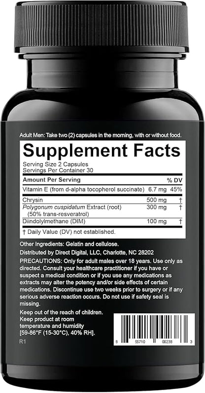 Nugenix Estro-Regulator - DIM Supplement, Estrogen Blocker for Men and Aromatase Inhibitor, Testosterone Booster - 60 Capsules
