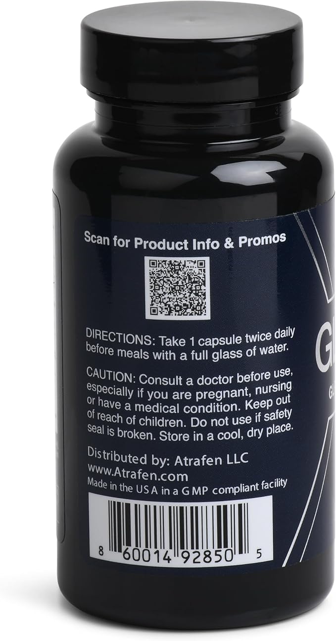 Atrafen GLP Ultra GLP-1 Activator Diet & Weight Loss Supplement Fat Burner, Appetite Suppressant & Metabolism Support 60 Capsules