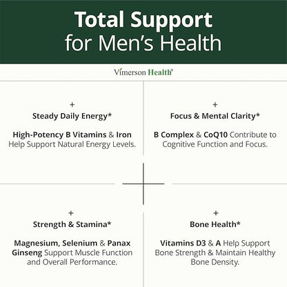 Multivitamin for Men with Vitamins and Minerals for Energy, Focus and Immune Health – Premium Daily Mens Multivitamins & Multiminerals – 60 Liquid Capsules