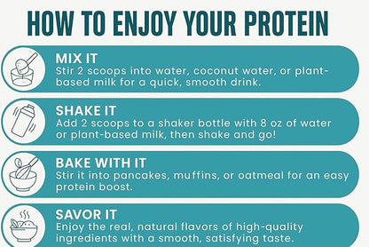 TOZZY Organic Vegan Protein Powder, Vanilla | 16 Servings | 20g Plant-Based Pea Protein | 5 Simple Ingredients | 0g Sugar | Keto | Gluten- & Dairy-Free (1 lb) - Packaging May Vary