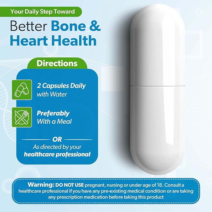 Vitamin D3 K2 5000 IU (MK-7 90 mcg) Supplement – 120 Veg Capsules – K2 D3 Vitamin Supplement for Bone, Heart & Immune Support & Calcium Absorption- Non-GMO, Gluten Free - Made in USA