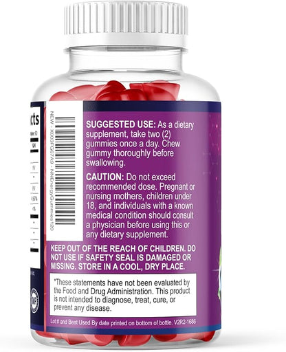Energy Gummies - Vitamin B12 1000 mcg Per Serving - Daily Energy Gummy with Natural Caffeine from Green Tea, Berry Flavor B12 Chewable Exercise Supplement for Running Cycling & Sports - 120 Gummies