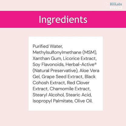 BIOLABS PRO Phytoestrogen Cream - Natural Plant Based Support, Hormone-Free Formula - Red Clover Extract, Black Cohosh & Soy Flavonoids - Two Month Supply - 3oz