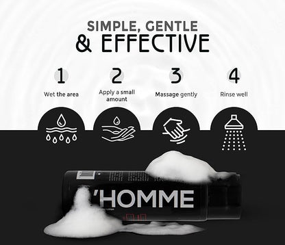 Vagy Rejuvenation Vagy Lactic Feminine Wash with Lactic Acid & Calendula – Gentle Intimate Wash Women pH Balance – Refreshing Vaginal Cleanser – 8 oz (8 oz, L' Homme) (L' Homme)