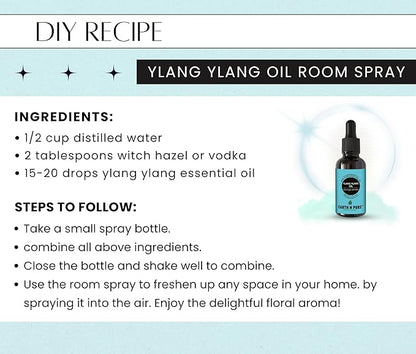 Earth N Pure Ylang Ylang Essential Oil Natural and Therapeutic Grade for Aromatherapy, Hair Care and Skin Care 50 ml