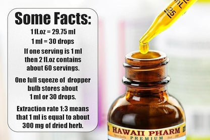 Hawaii Pharm Rehmannia Liquid Extract, Tincture, Herbal Supplement, Made in USA, 32 fl.oz