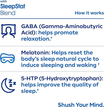 Dream Water Sleep Aid Powder; Melatonin 5mg, GABA, 5-HTP; Natural Flavors; Helps You to Fall Asleep, Fast, and Wake Refreshed; Snoozeberry, 30-Count.