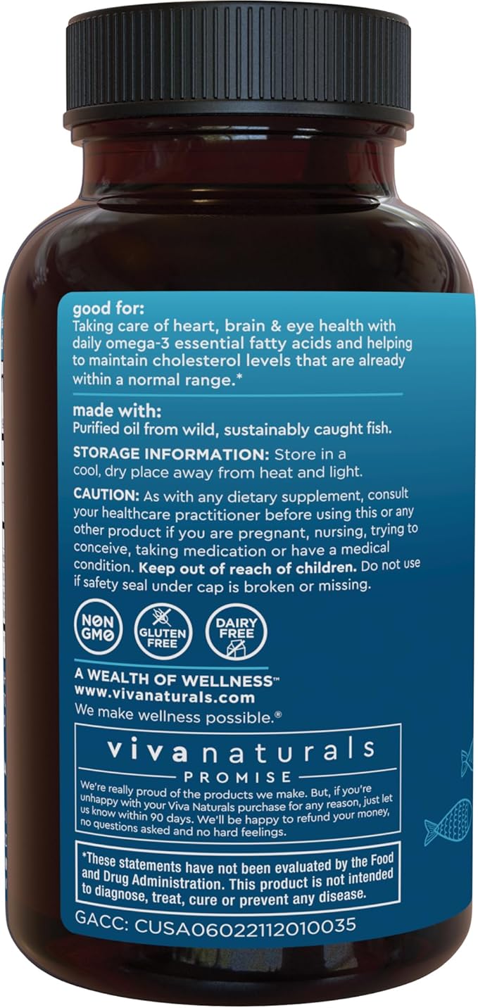 Triple Strength Fish Oil Omega 3 Supplements for Women and Men – 2500 mg High-Potency, Easy-to-Absorb Re-esterified Triglyceride Form, Pescatarian-Friendly DPA Omega 3 EPA DHA Supplement,180 Softgels
