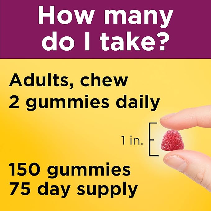 Nature Made Womens Gummy Multivitamins with Omega-3, Multivitamin for Women for Daily Nutritional Support, 150 Gummies, 75 Day Supply, (Pack of 2)