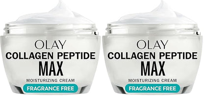 Olay Collagen Peptide Face Moisturizer,Firming Cream for Women,Fragrance-Free,Non-Greasy-Hydrating,Anti-Aging,Anti-Wrinkle,Smoothing of Fine Lines,Tightening Skin Care-Niacinamide,1.7 Oz,(Pack of 2)