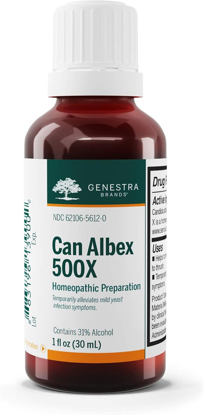 Genestra Brands Can Albex 500X | Candida Albicans Homeopathic Remedy in Liquid Form | 1 fl. oz.