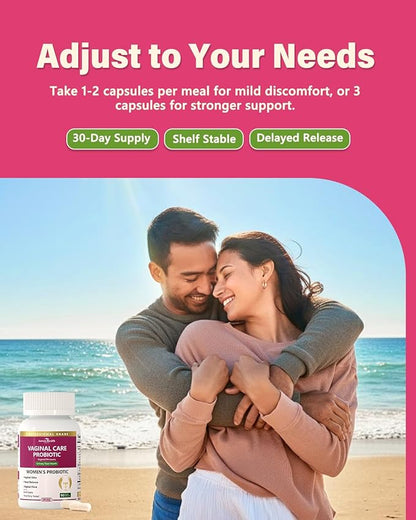 Vaginal Probiotics for Women pH Balance with Prebiotics - 60 Billion Womens Probiotic for Vaginal Flora, Odor, Yeast & Digestive Health with Saffron, Cranberry, Vegan & Non-GMO | 270 Caps