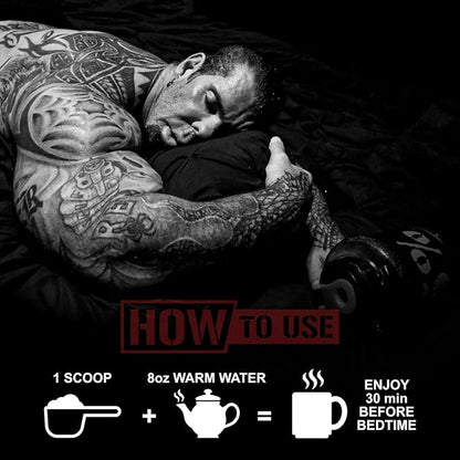 5% Nutrition Rich Piana Knocked Out Natural Sleep Aid | Post-Workout Recovery & Deep Sleep Supplement | GABA, Melatonin, Chamomile, Tyrosine, 5-HTP, & More | 7.3 oz, 30 Servings (Apple Cider)