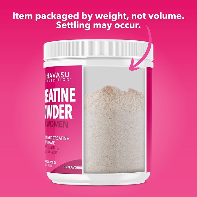 Creatine for Women - Formulated for Women - 3g Micronized Creatine Monohydrate Per Serving to Support Energy, Lean Muscle Mass, and Mental Clarity - Unflavored, Vegan, Non-GMO, 100 Servings