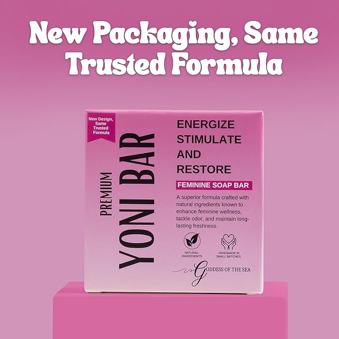 Premium Yoni – Natural Feminine Care Soap for pH Balance, Odor Control & Hydration | Organic Herbal Ingredients | Gentle Yet Effective for Daily Intimate Hygiene | Handmade & Vegan (3oz)