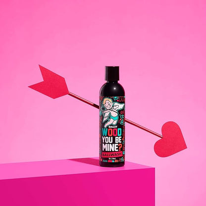 Ballsy Ballwash Wood You Be Mine Charcoal Body Wash for Men, Soap, Moisturizing, Shower Gel, w/Coconut Oil and Aloe Vera, Drift & Dunes Scent, 8 Fl oz