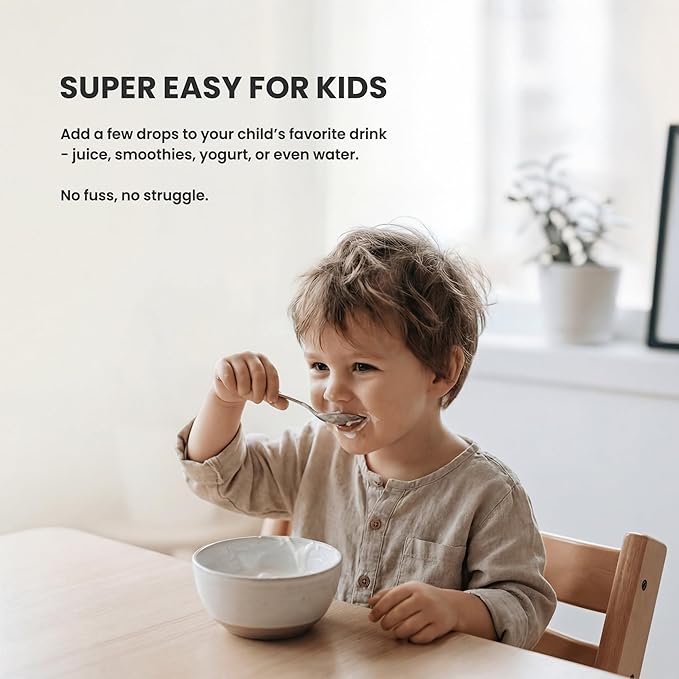 NutraChamps Kids Vitamin D 3 K2 Drops, Vitamin D3 & K2 MK-7, Liquid Vitamin D for Kids 1000 IU, Healthy Bones, Heart & Immune System, Sugar Free Supplement for Toddlers, 300 Servings