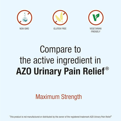 Puregen Labs Urinary Pain Relief | Phenazopyridine HCl 99.5mg Tablets | Maximum Strength OTC for Fast Relief of UTI Pain, Burning and Bladder discomfort – 72 Count Tablets