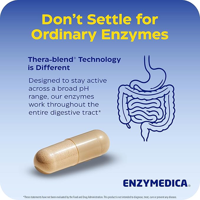 Enzymedica Digest Gold + ATPro, Maximum Strength Enzyme Formula, Fast-Acting, Helps Digest Large Meals, Prevents Bloating and Gas, 21 Capsules