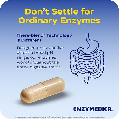 Enzymedica Digest Gold + ATPro, Maximum Strength Enzyme Formula, Fast-Acting, Helps Digest Large Meals, Prevents Bloating and Gas, 21 Capsules